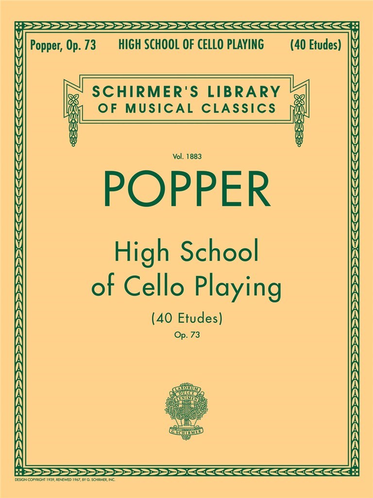 High School of Cello Playing (40 Etudes), Op. 73